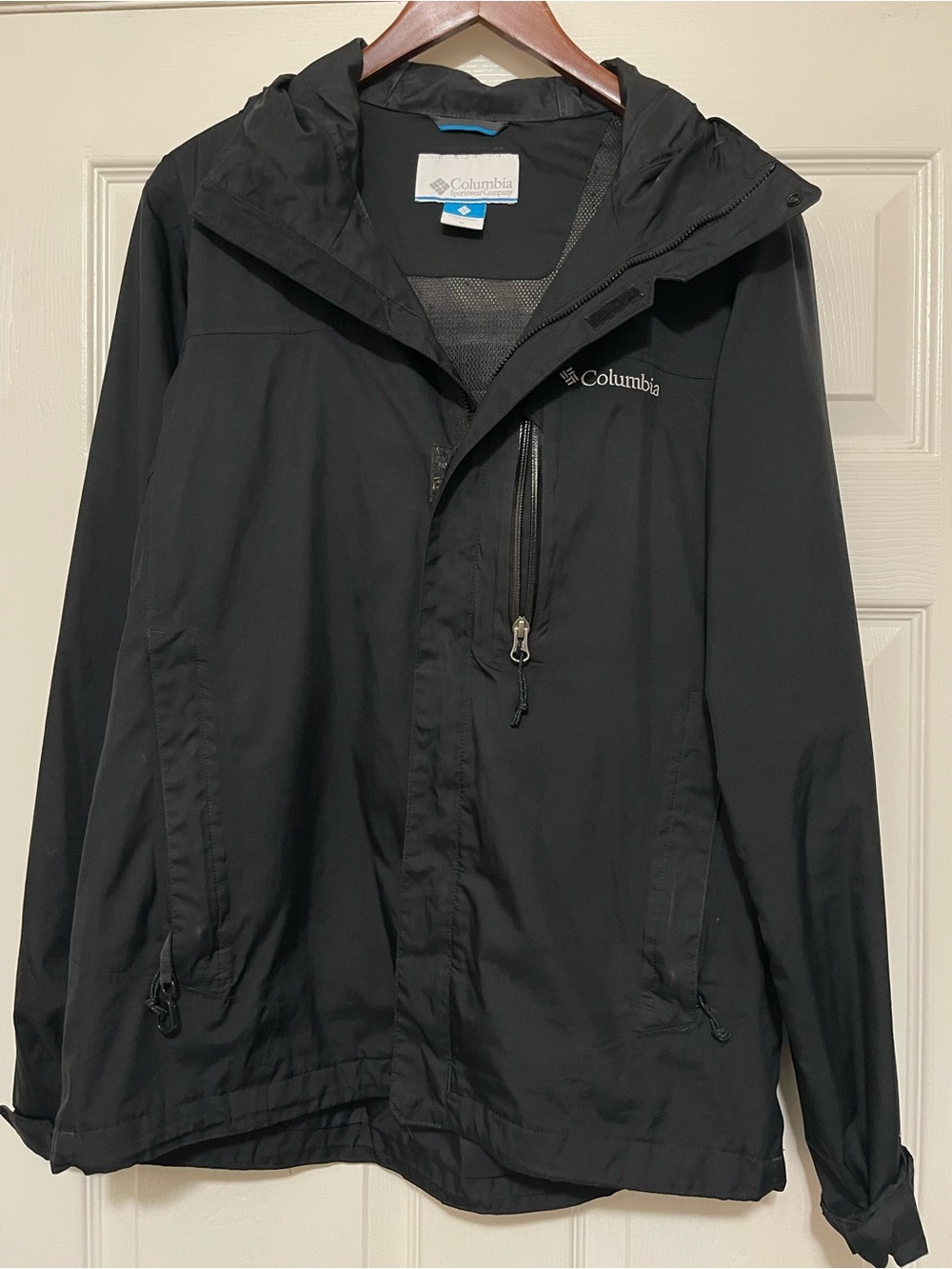 Columbia Black Jacket and White Label